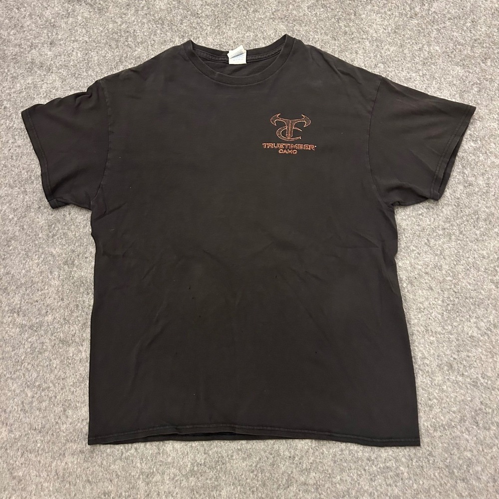 Delta Pro Weight Truetimber Camo Black‎ Center Logo T Shirt Adult Large